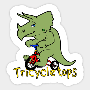 Tricycle tops Sticker